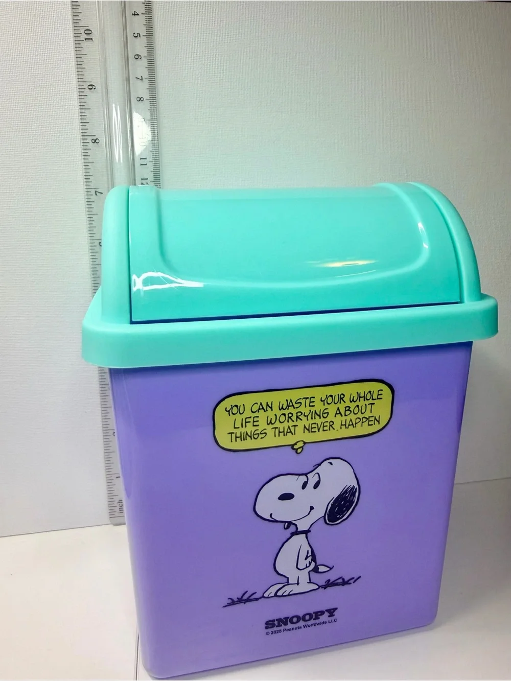 Lavender & Mint Snoopy Desktop Storage Bin